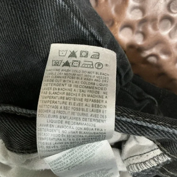 Levi's 505 Men's Regular Fit Jean, 36wx34L - Black, Classic - Picture 15 of 15